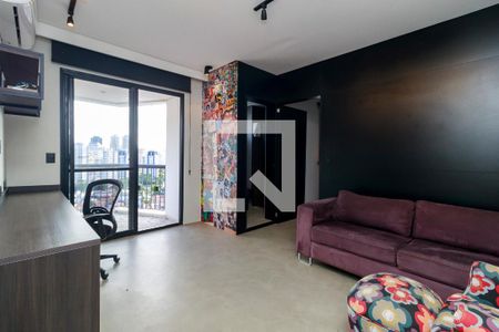 Sala de apartamento à venda com 1 quarto, 38m² em Chácara Santo Antônio (zona Sul), São Paulo