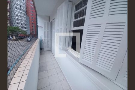 Sala de apartamento para alugar com 1 quarto, 58m² em Itararé, Santos