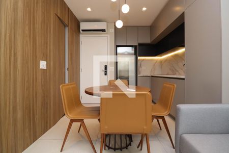 Sala/Cozinha de apartamento à venda com 1 quarto, 46m² em Jardins, São Paulo