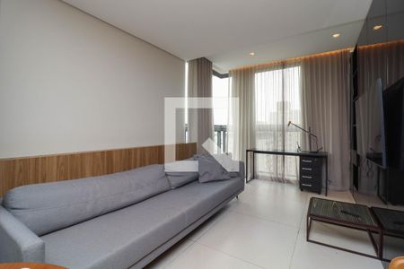 Sala/Cozinha de apartamento à venda com 1 quarto, 46m² em Jardins, São Paulo