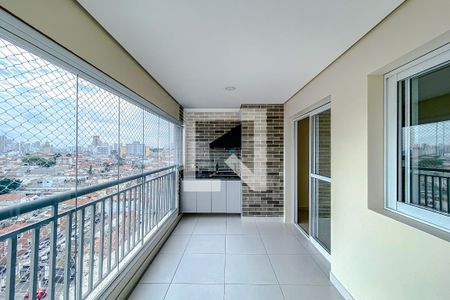 Varanda da Sala de apartamento para alugar com 3 quartos, 95m² em Belém, São Paulo