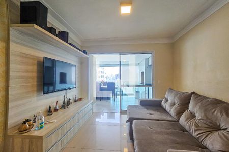 Sala de apartamento para alugar com 3 quartos, 102m² em Barra Funda, Guarujá