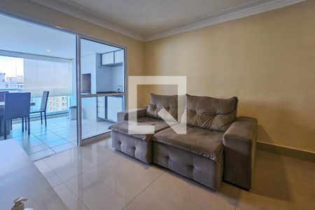 Sala de apartamento para alugar com 3 quartos, 102m² em Barra Funda, Guarujá