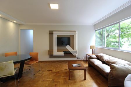 Sala de apartamento para alugar com 2 quartos, 78m² em Indianópolis, São Paulo