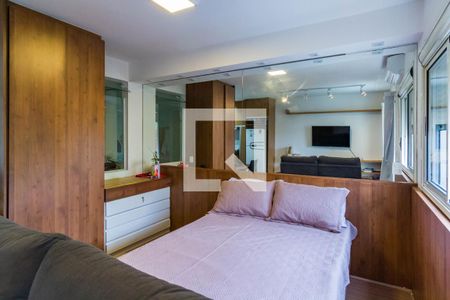 Sala / Quarto de apartamento para alugar com 1 quarto, 32m² em Panamby, São Paulo