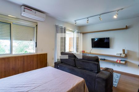 Sala / Quarto de apartamento para alugar com 1 quarto, 32m² em Panamby, São Paulo