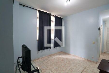 Sala de apartamento para alugar com 1 quarto, 50m² em Barra Funda, Guarujá