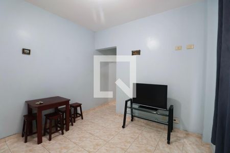 Sala de apartamento para alugar com 1 quarto, 50m² em Barra Funda, Guarujá