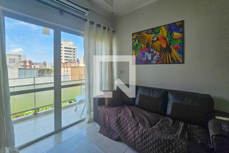 Sala de apartamento para alugar com 2 quartos, 82m² em Jardim Tejereba, Guarujá