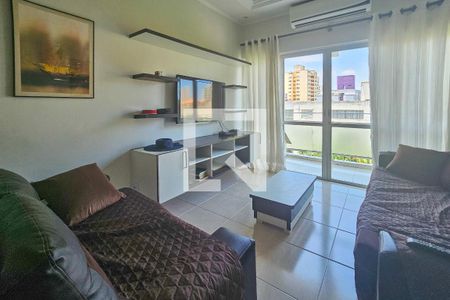 Sala de apartamento para alugar com 2 quartos, 82m² em Jardim Tejereba, Guarujá