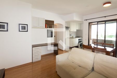 Sala de apartamento para alugar com 1 quarto, 54m² em Moema, São Paulo