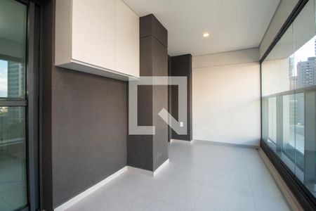 Varanda da Sala/Cozinha de kitnet/studio à venda com 1 quarto, 39m² em Jardim das Acacias, São Paulo