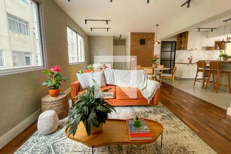 Sala de apartamento à venda com 3 quartos, 107m² em Pinheiros, São Paulo