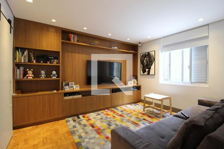 Sala de TV de apartamento à venda com 4 quartos, 195m² em Itaim Bibi, São Paulo