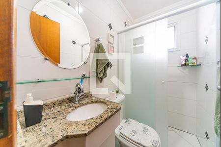 Banheiro  de apartamento à venda com 2 quartos, 67m² em Vila Pires, Santo André