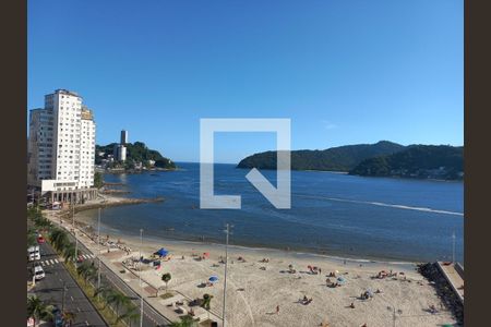 Vista da Sala de apartamento para alugar com 1 quarto, 50m² em Centro, São Vicente