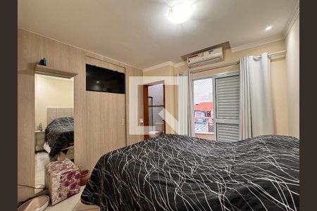 Suite  de apartamento à venda com 2 quartos, 74m² em Vila Alzira, Santo André