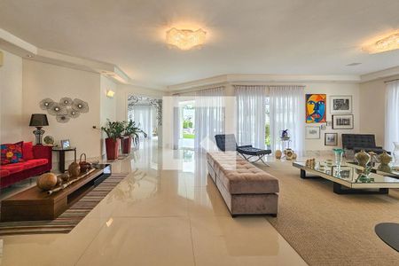 Sala de casa de condomínio para alugar com 6 quartos, 840m² em Jardim Acapulco, Guarujá