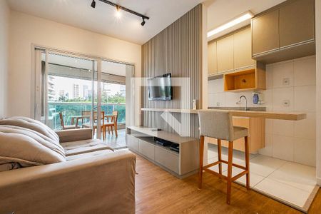 Sala/Cozinha de apartamento para alugar com 2 quartos, 62m² em Pinheiros, São Paulo