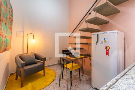 Sala/Cozinha de apartamento para alugar com 1 quarto, 21m² em Vila do Conde, Barueri