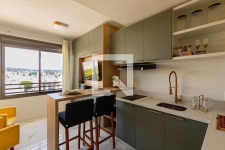 Sala/Cozinha de apartamento para alugar com 1 quarto, 26m² em Centro Histórico, Porto Alegre