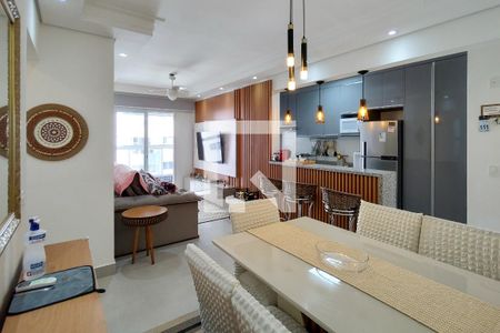 Sala de apartamento para alugar com 2 quartos, 82m² em Aviação, Praia Grande