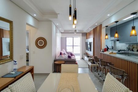 Sala de apartamento para alugar com 2 quartos, 82m² em Aviação, Praia Grande