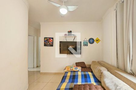 Sala de apartamento para alugar com 2 quartos, 70m² em Jardim Ana Maria, Guarujá