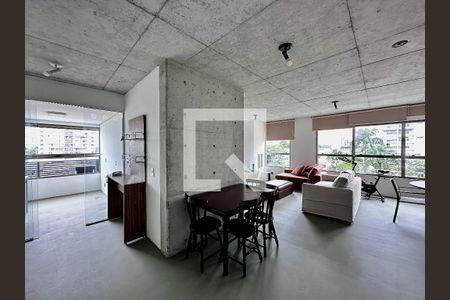 Sala de apartamento para alugar com 1 quarto, 72m² em Campo Belo, São Paulo