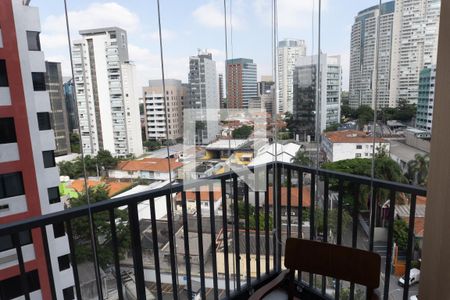 Varanda da Sala de apartamento para alugar com 1 quarto, 41m² em Pinheiros, São Paulo