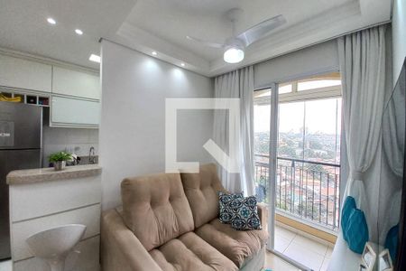 Sala de apartamento à venda com 2 quartos, 58m² em Vila Satúrnia, Campinas