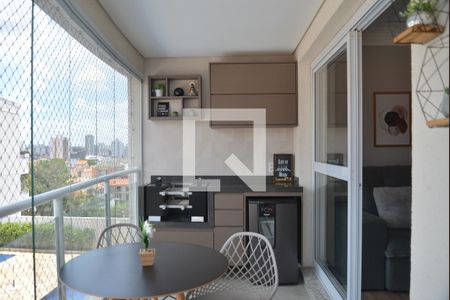 Varanda gourmet de apartamento à venda com 3 quartos, 90m² em  Jardim Bela Vista, Santo André