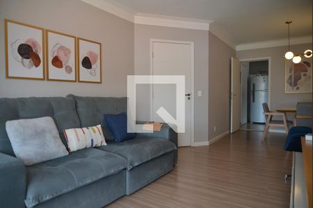 Sala de apartamento à venda com 3 quartos, 90m² em  Jardim Bela Vista, Santo André