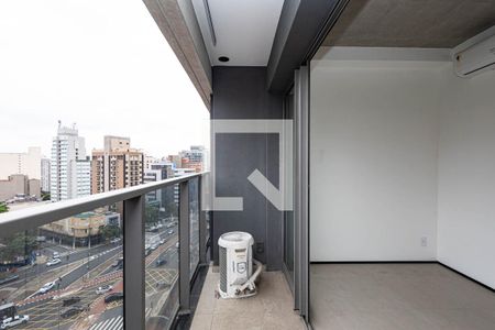Varanda de kitnet/studio para alugar com 1 quarto, 22m² em Paraíso, São Paulo