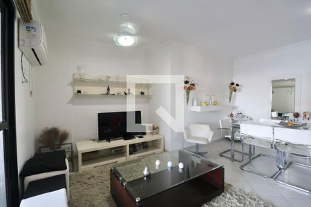 Sala de apartamento para alugar com 3 quartos, 120m² em  Lot. Joao Batista Juliao, Guarujá