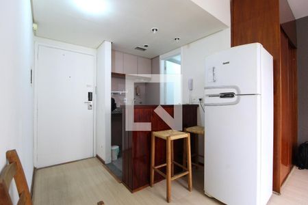 Banheiro de kitnet/studio à venda com 1 quarto, 24m² em Indianópolis, São Paulo