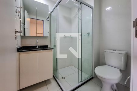 Studio Banheiro de kitnet/studio à venda com 1 quarto, 27m² em Vila Dom Pedro I, São Paulo