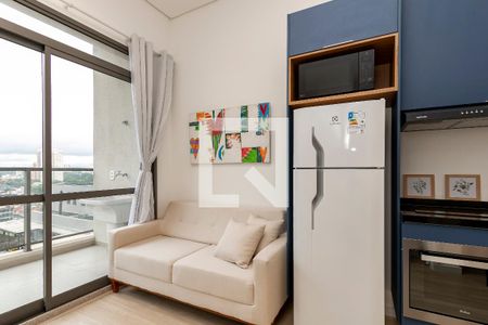 Sala/ Cozinha de apartamento à venda com 1 quarto, 34m² em Jardim das Acacias, São Paulo