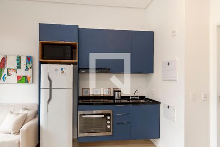 Sala/ Cozinha de apartamento à venda com 1 quarto, 34m² em Jardim das Acacias, São Paulo