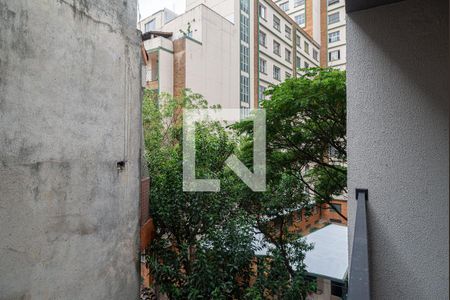 Vista da Varanda da Sala/Quarto de kitnet/studio para alugar com 1 quarto, 37m² em Bela Vista, São Paulo