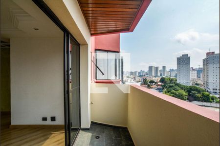 Varanda da Sala de apartamento para alugar com 3 quartos, 120m² em Parque das Nações, Santo André