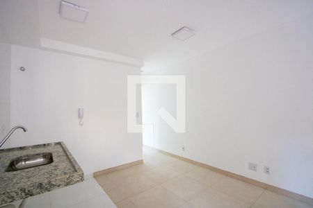 Sala/Cozinha de apartamento para alugar com 1 quarto, 42m² em Vila Valparaíso, Santo André