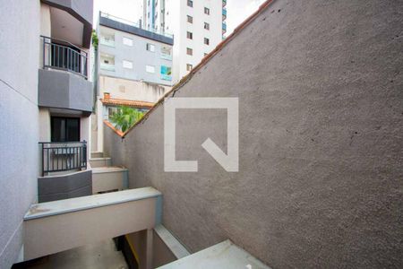 Vista da Varanda da sala/Área de serviço de apartamento para alugar com 1 quarto, 42m² em Vila Valparaíso, Santo André