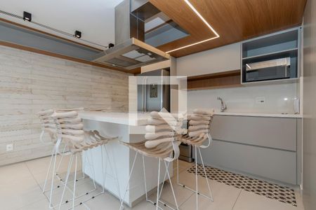 Sala/ Cozinha de apartamento à venda com 1 quarto, 85m² em Brooklin, São Paulo