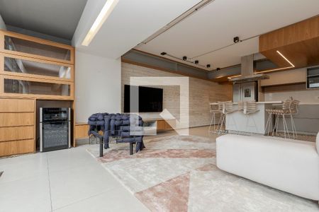 Sala/ Cozinha de apartamento à venda com 1 quarto, 85m² em Brooklin, São Paulo