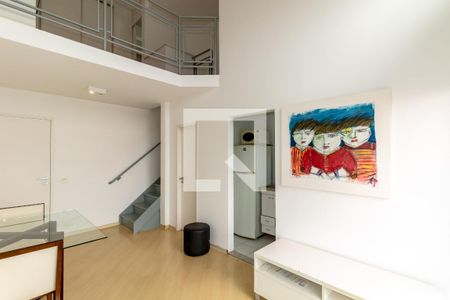 Sala de apartamento para alugar com 1 quarto, 57m² em Moema, São Paulo