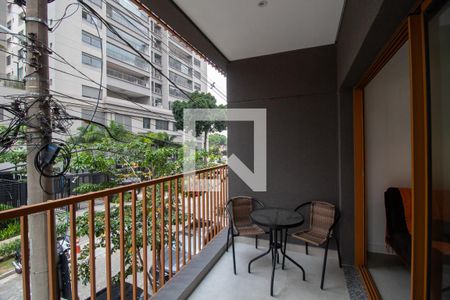 Varanda da Sala de kitnet/studio à venda com 1 quarto, 44m² em Butantã, São Paulo