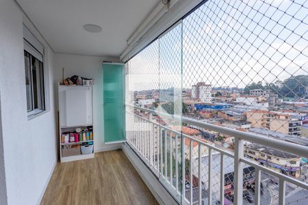 Varanda da sala  de apartamento à venda com 3 quartos, 66m² em Centro, Diadema