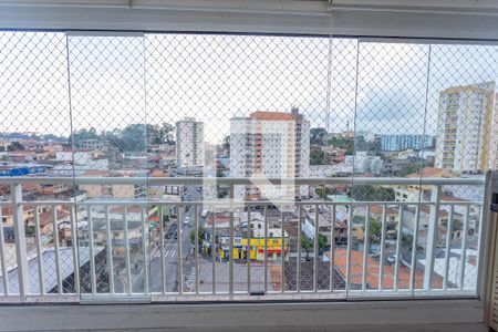 Varanda da sala  de apartamento à venda com 3 quartos, 66m² em Centro, Diadema