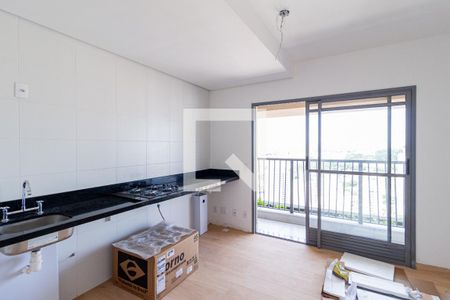 Sala e cozinha de apartamento para alugar com 1 quarto, 38m² em Bela Vista, Osasco